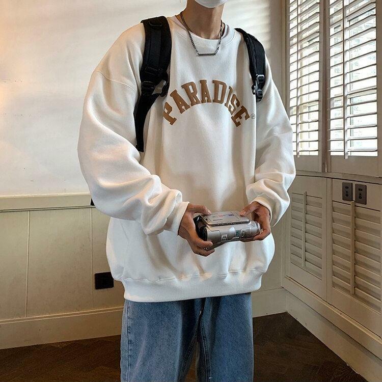 Soft Boy Paradise Oversized Sweatshirt - Y2K Aesthetic Coquette Style