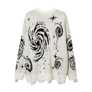 Starry Sky Sweater: Y2K Fashion, Coquette Style, Aesthetic Clothing