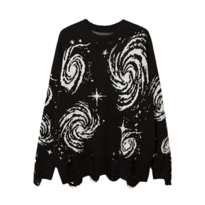 Starry Sky Sweater: Y2K Fashion, Coquette Style, Aesthetic Clothing