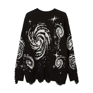 Starry Sky Sweater: Y2K Fashion, Coquette Style, Aesthetic Clothing