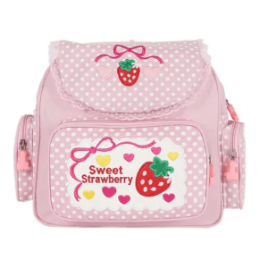 Strawberry Milk Backpack: Y2K Fashion, Coquette Style, Aesthetic Vibes