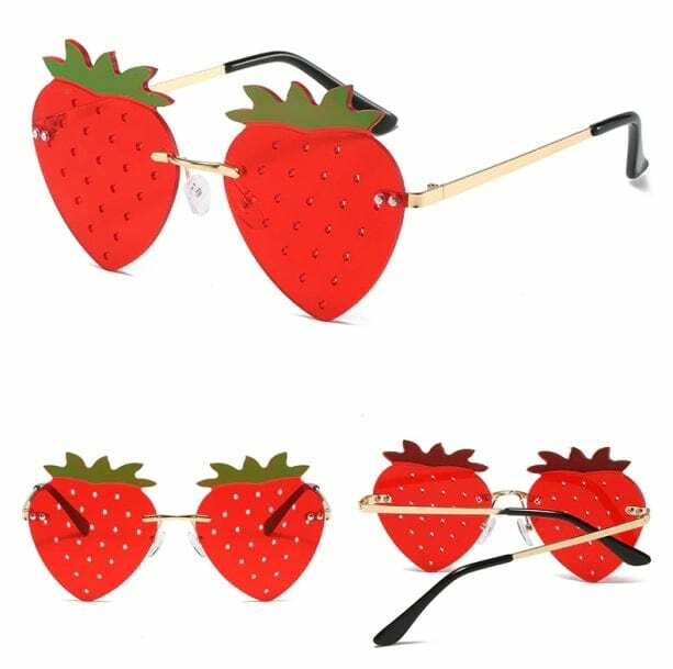 Strawberry Sunglasses: Y2K Fashion Accessory for Coquette & Soft Girl Styles