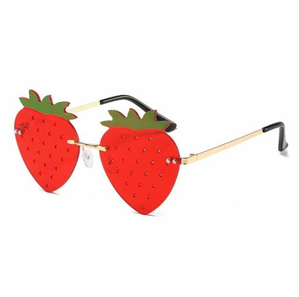 Strawberry Sunglasses: Y2K Fashion Accessory for Coquette & Soft Girl Styles