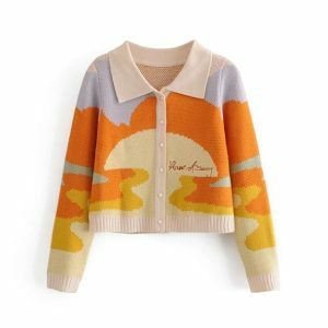 Sunset Sweater: Y2K Fashion, Coquette Style, and Aesthetic Outfits