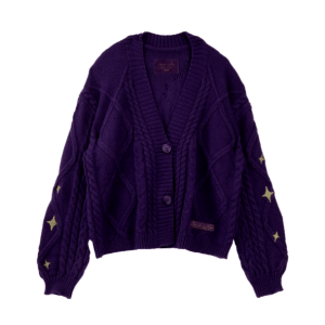 Trendy Purple Y2K Sweater - Soft Girl Aesthetic & Coquette Style