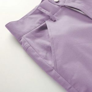 Trendy Y2K Fashion Lavender Pants - Coquette Style & Aesthetic Vibes