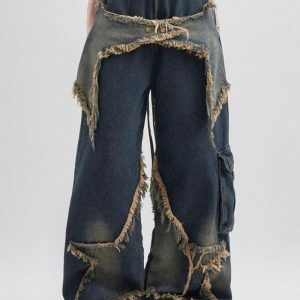 Trendy Y2K Star Jeans: Embrace Acubi & Coquette Aesthetics Today!