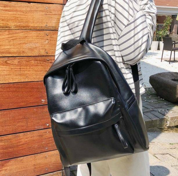 Vegan Leather Y2K Backpack - Coquette & Acubi Aesthetic 90s Style