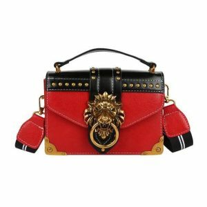 Vintage Lion Bag: Y2K Fashion Meets Coquette Style for Aesthetic Outfits