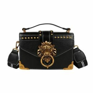 Vintage Lion Bag: Y2K Fashion Meets Coquette Style for Aesthetic Outfits