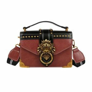 Vintage Lion Bag: Y2K Fashion Meets Coquette Style for Aesthetic Outfits