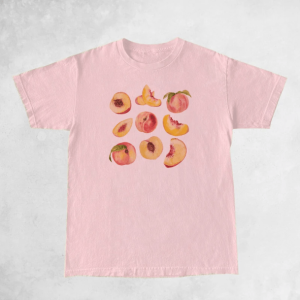 Vintage Peaches Y2K T-Shirt - Aesthetic Coquette Style for Every Occasion