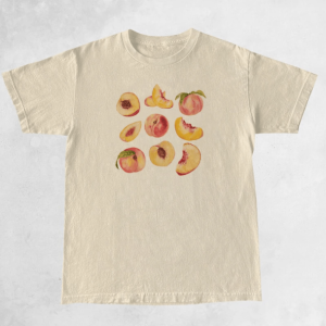 Vintage Peaches Y2K T-Shirt - Aesthetic Coquette Style for Every Occasion