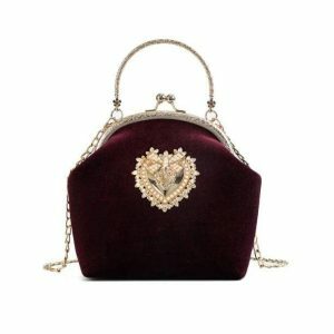 Vintage Queen Crossbody Bag - Y2K Fashion & Coquette Style Essential