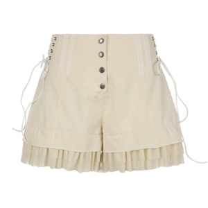 Vintage Y2K Coquette Bubble Shorts - Aesthetic Soft Girl Style