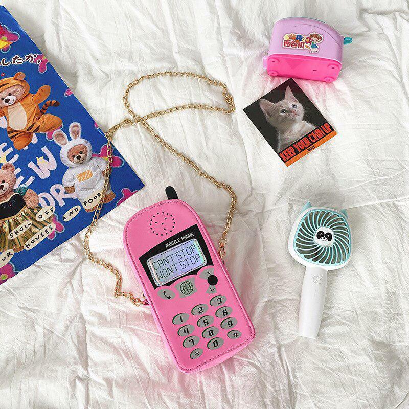 Weirdcore Retro Mobile Phone Handbag - Y2K Aesthetic Fashion Accessory