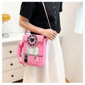 Weirdcore Retro Phone Crossbody Bag - Y2K Aesthetic Fashion Accessory