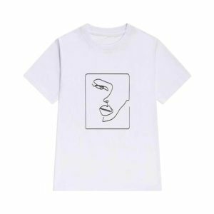 Y2K Aesthetic Artsy Abstract T-Shirt | Coquette & Acubi Fashion