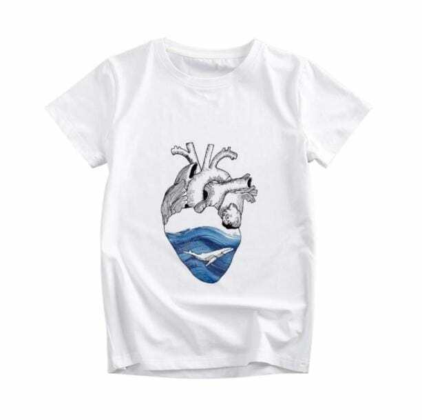 Y2K Aesthetic Heart T-Shirt | Coquette Style & Acubi Fashion Top