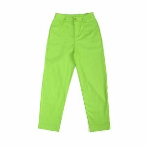 Y2K Aesthetic Neon Pants - Coquette Style for Trendy Outfits