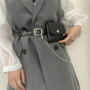 Y2K Aesthetic Waist Bag - Coquette Style for Trendy Outfits