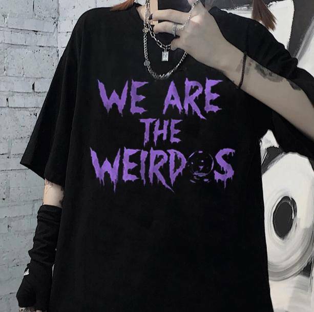 Y2K Aesthetic Weirdos T-Shirt | Coquette & Acubi Fashion Styles