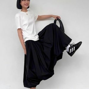 Y2K Bubble Midi Skirt - Dark Coquette Aesthetic for Trendy Outfits