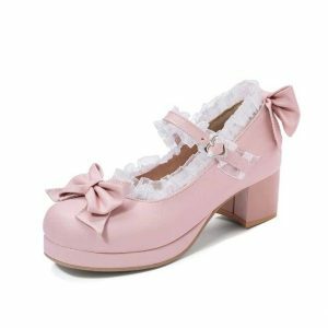 Y2K Coquette Aesthetic Shoes: Trendy Footwear for Soft Girl Style