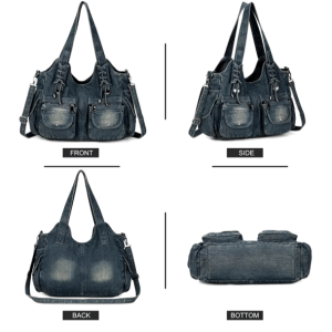 Y2K Denim Bag: Acubi Fashion Meets Coquette Style for Aesthetic Vibes