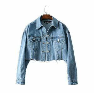 Y2K Fashion 90s Jean Jacket - Coquette Style & Aesthetic Outfits