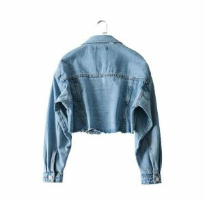 Y2K Fashion 90s Jean Jacket - Coquette Style & Aesthetic Outfits