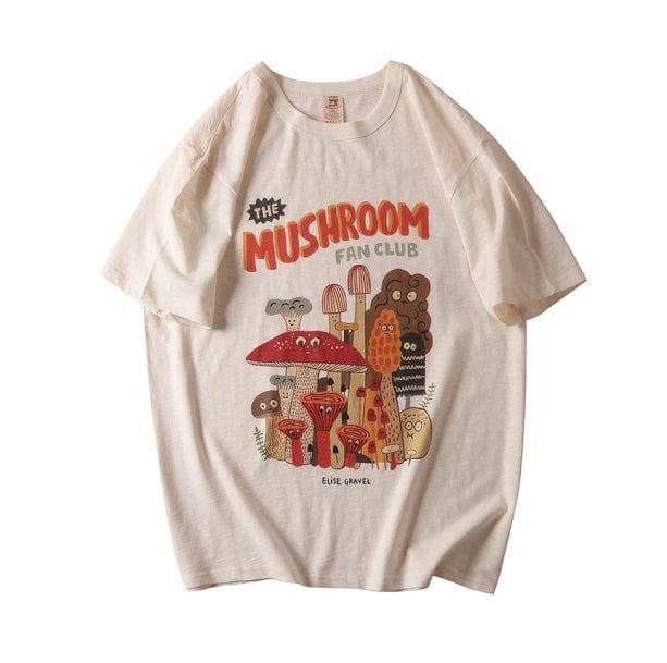 Y2K Fashion Acubi Mushroom T-Shirt - Aesthetic Coquette Style Top