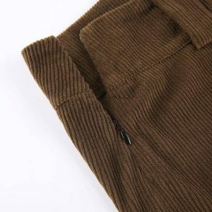 Y2K Fashion Aesthetic Corduroy Skirt - Coquette Style & Soft Girl Era