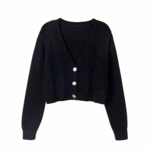 Y2K Fashion Aesthetic Fall Sweater - Coquette Style with Bubble Skirt