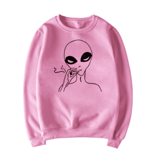 Y2K Fashion Alien Jumper - Dark Coquette Aesthetic & Soft Girl Style