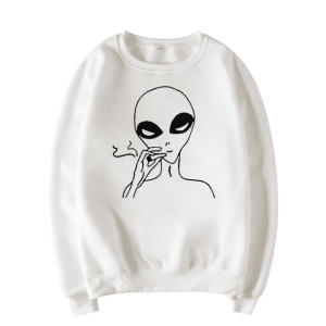 Y2K Fashion Alien Jumper - Dark Coquette Aesthetic & Soft Girl Style