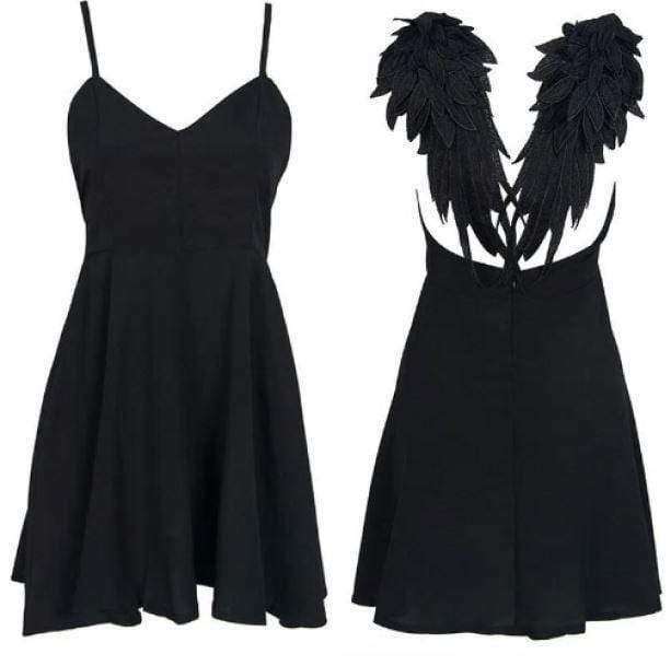 Y2K Fashion Angel Wings Dress - Coquette Style with Soft Aesthetic Touch