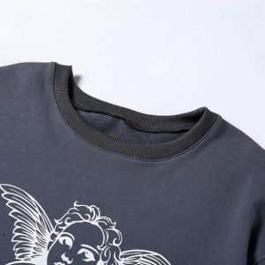 Y2K Fashion Angelic Sweatshirt - Coquette Style & Aesthetic Vibes