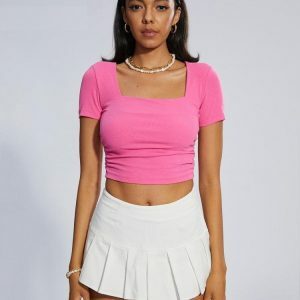 Y2K Fashion Barbie Crop Top - Coquette Style with Soft Girl Aesthetic