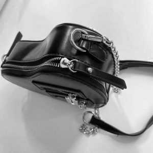 Y2K Fashion Black Heart Crossbody Bag - Coquette & Acubi Style Essential