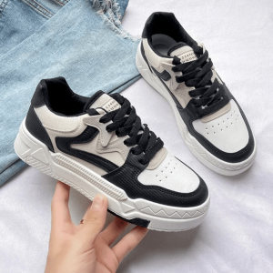 Y2K Fashion Black & White Aesthetic Sneakers for Coquette Style