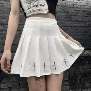 Y2K Fashion Bubble Skirt - Dark Coquette Aesthetic Grunge Style