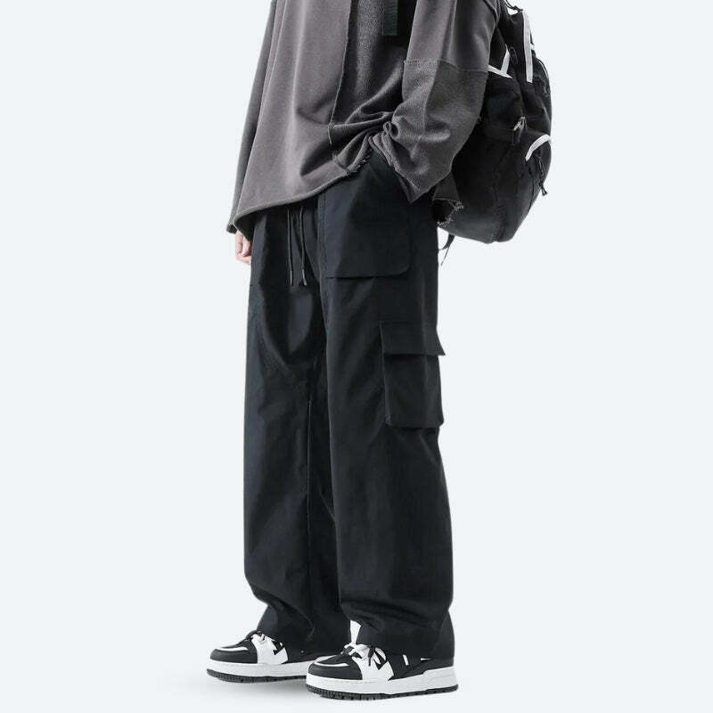 Y2K Fashion Cargo Pants: Dark Coquette & Acubi Style Aesthetic Wear