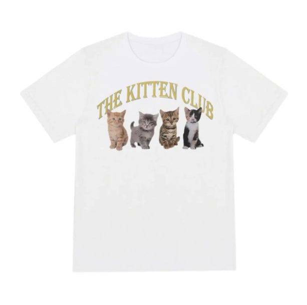 Y2K Fashion Cat Club T-Shirt - Coquette Style & Aesthetic Vibes