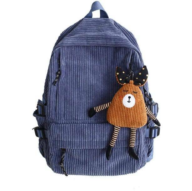 Y2K Fashion Classic Corduroy Backpack - Coquette & Acubi Style Essential