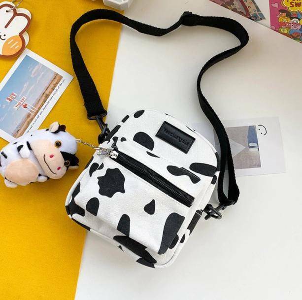 Y2K Fashion Crazy Cow Bag - Coquette Style for Aesthetic Outfits