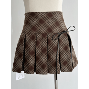 Y2K Fashion Dark Academia Pleated Skirt - Coquette Aesthetic Outfit