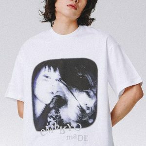 Y2K Fashion Embryo Made Tee - Dark Coquette Aesthetic & Soft Girl Style