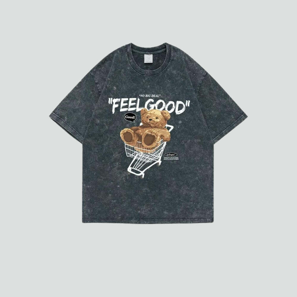 Y2K Fashion Feel Good Tee: Soft Girl Aesthetic & Coquette Style Top