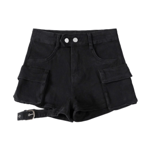 Y2K Fashion Flap Pocket Shorts - Coquette Style Aesthetic Clothing